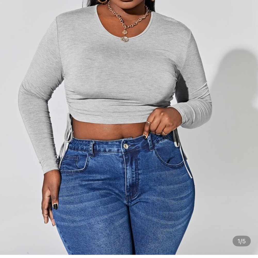 SHEIN | Long Sleeve Crop Top